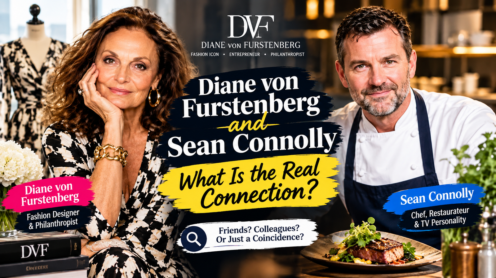 Diane von Furstenberg and Sean Connolly