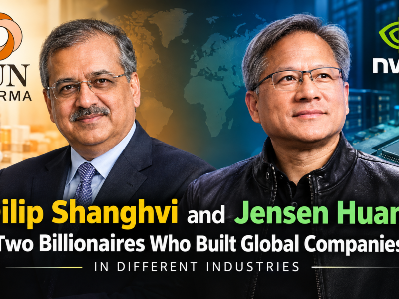 Dilip Shanghvi and Jensen Huang