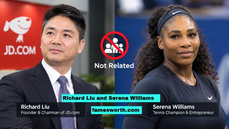 Richard Liu and Serena Williams