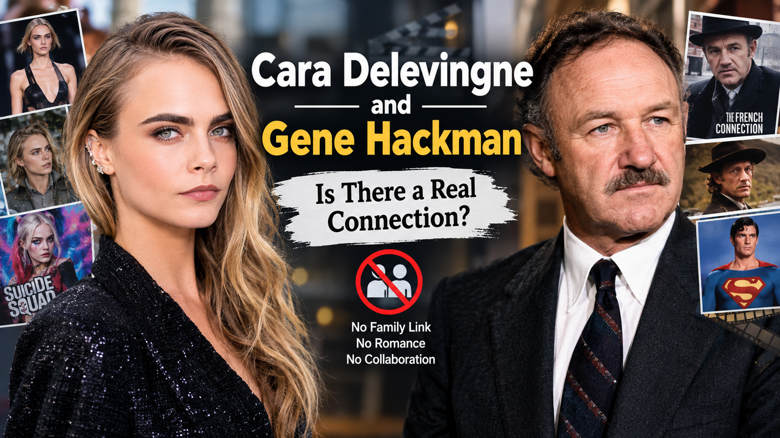 Cara Delevingne and Gene Hackman