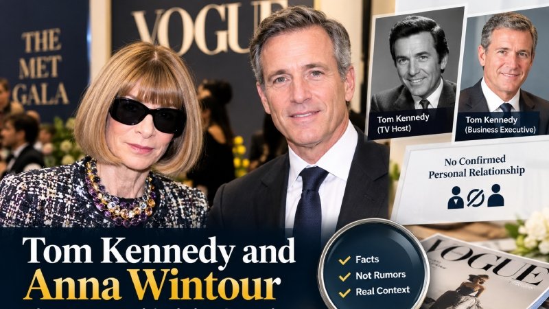 Tom Kennedy and Anna Wintour